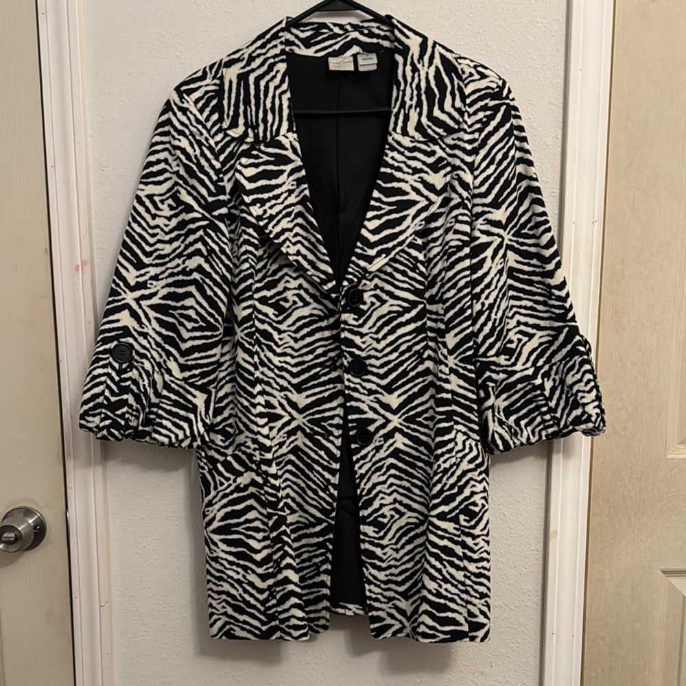 Zebra Print Women's Coat